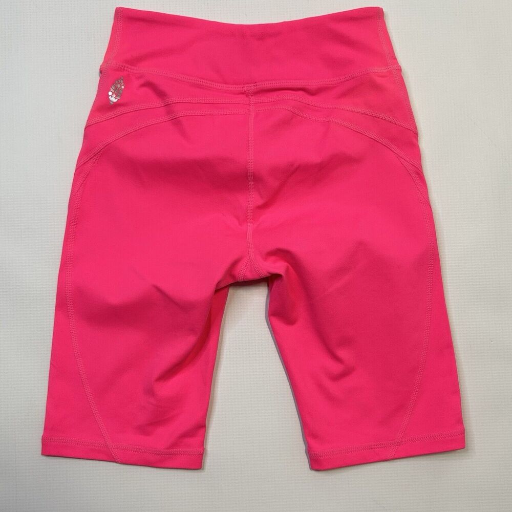 Free People Movement Biker Baby Shorts Size XS Tropical Pink Stretch - Picture 4 of 11
